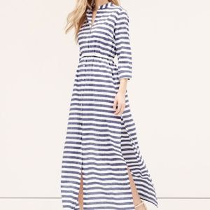 LOFT Beach stripe maxi dress